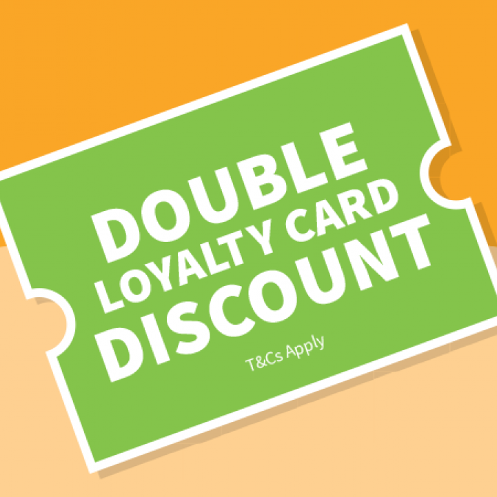 Enjoy double discount with your loyalty card in May